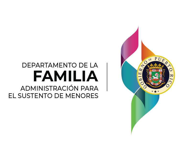Logo Administración para el Sustento de Menores (Dpto.Familia)